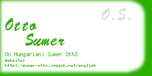 otto sumer business card